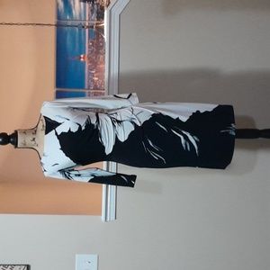 Ralph Lauren Long Sleeved Ruched Dress.